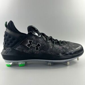 Under Armour Harper 8 Low ST Metal Men Size 13 Black Hybrid Baseball Cleats NEW